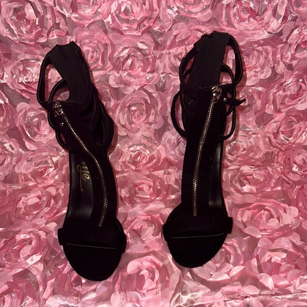 4 inch caged heels